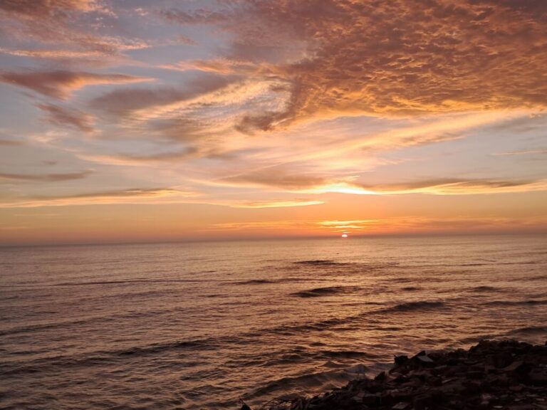 Sunset at Sea: a small apocalypse and quiet benediction