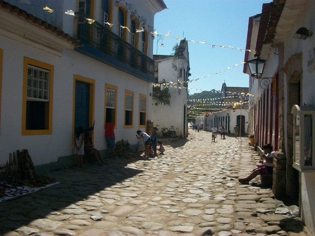 street in paraty, brazil