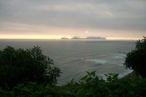 Lima coast line