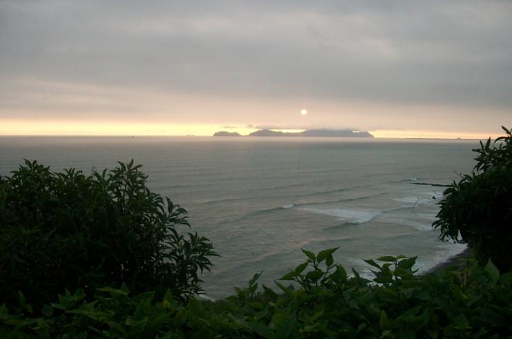 Lima coast line